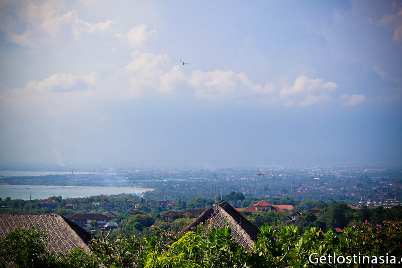 Bali view on the city