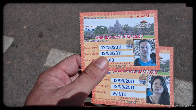 admission Angkor temple siem reap