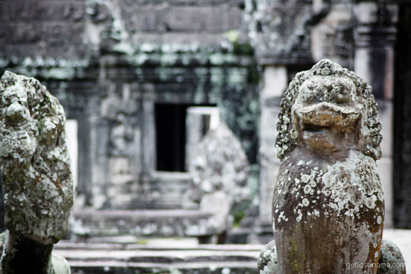 Angkor temple stairs