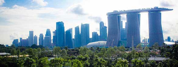Singapore view from the barrage